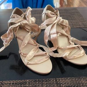 Splash - Ribbon Tied Wedge Sandal